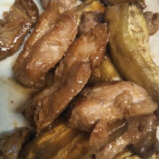 焼肉のたれで簡単♪茄子と豚肉の甘辛炒め